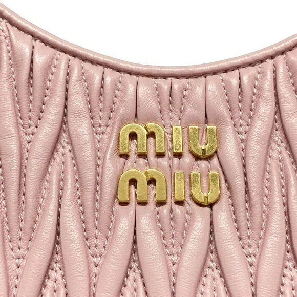 Auth miumiu Matelasse - Pink Leather Shoulder Bag - Picture 11 of 16